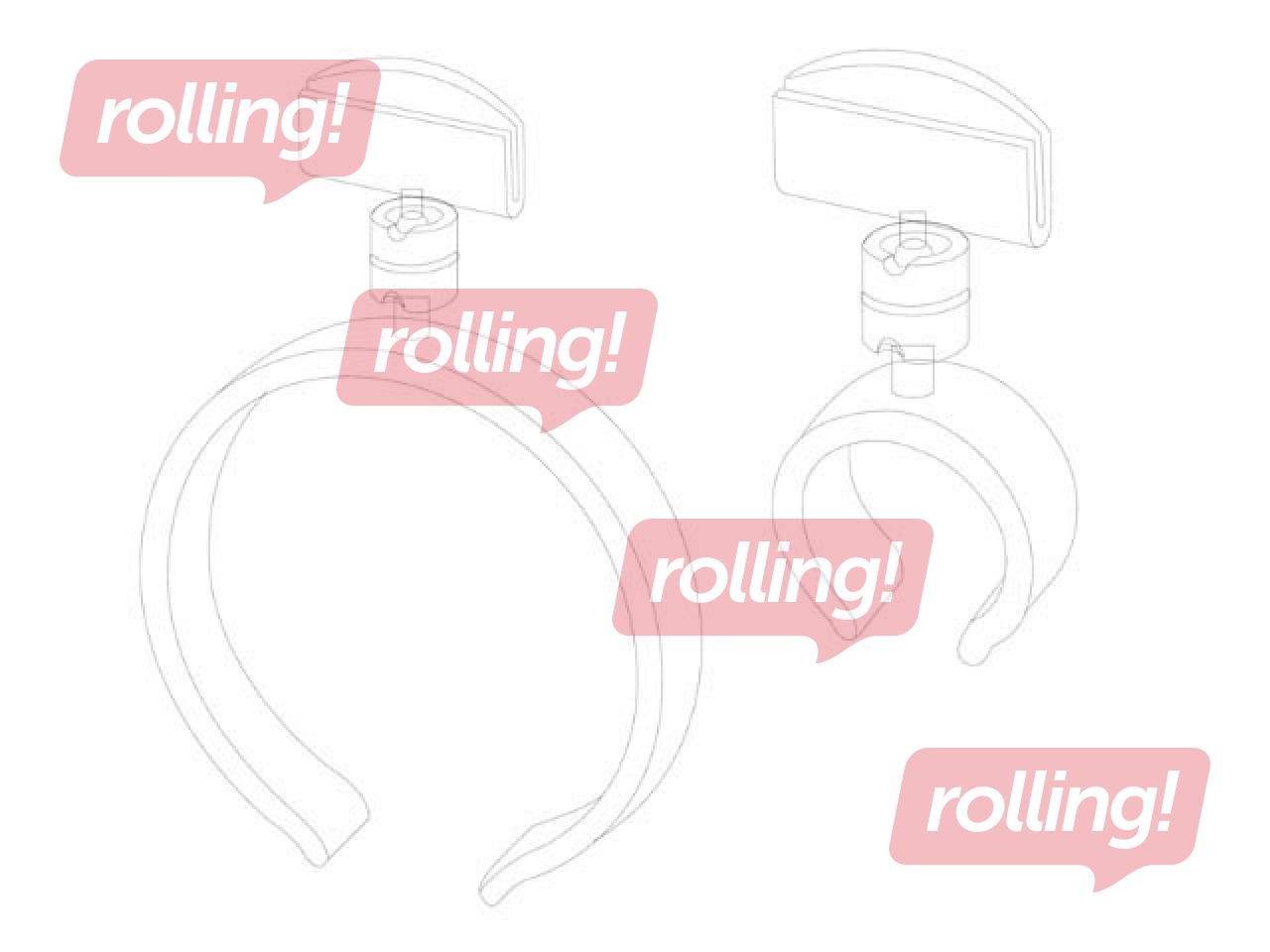 Sign holder for sausages, 50mm