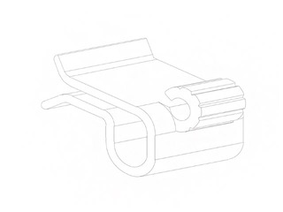 Connector for price cassettes, black