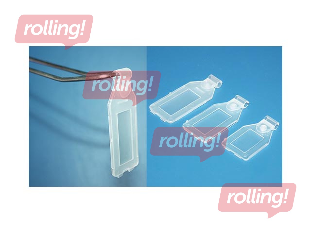 Держатель ценника для крючка, прозрачный, 25x27мм