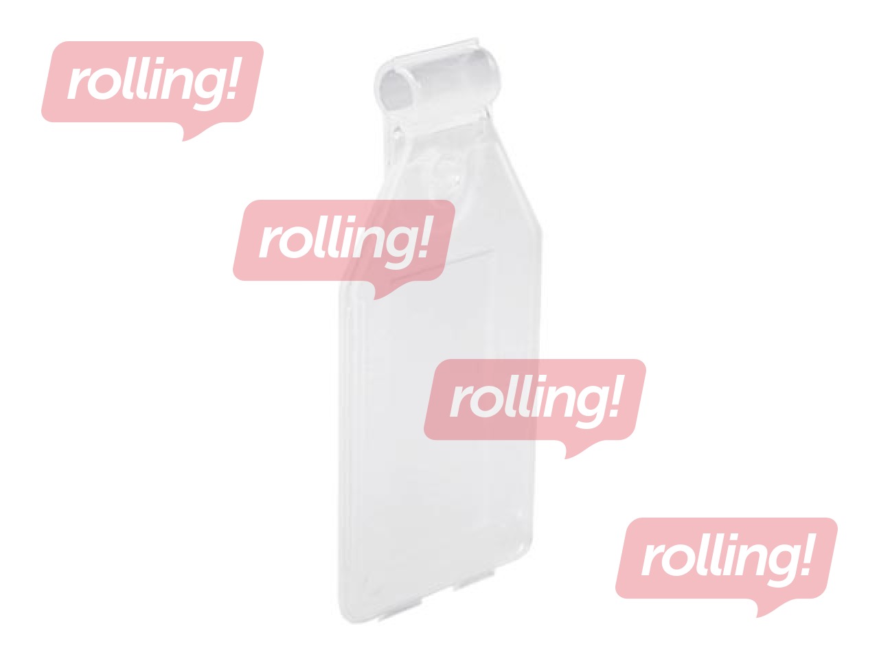 Hinnasildihoidja konksule, läbipaistev, 25x27mm