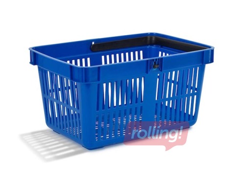 Shopping basket, blue, 27L