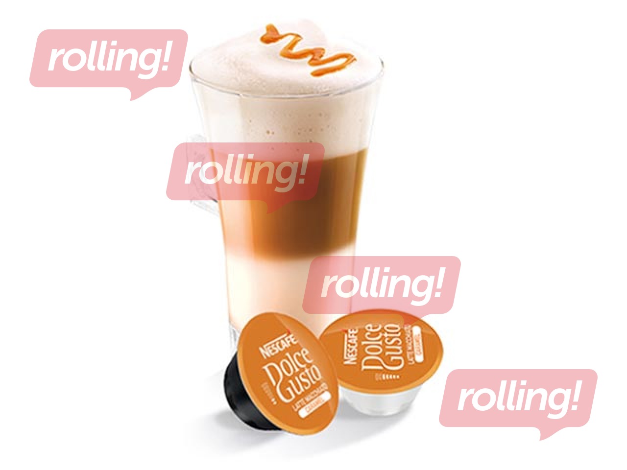 Kafijas kapsulas Nescafe Caramel Latte Macchiatto, Dolce Gusto, 16gab