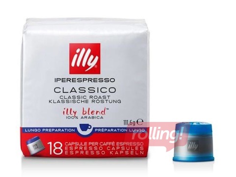 Kohvikapslid Illy Classico Lungo, IperEspresso, 18tk
