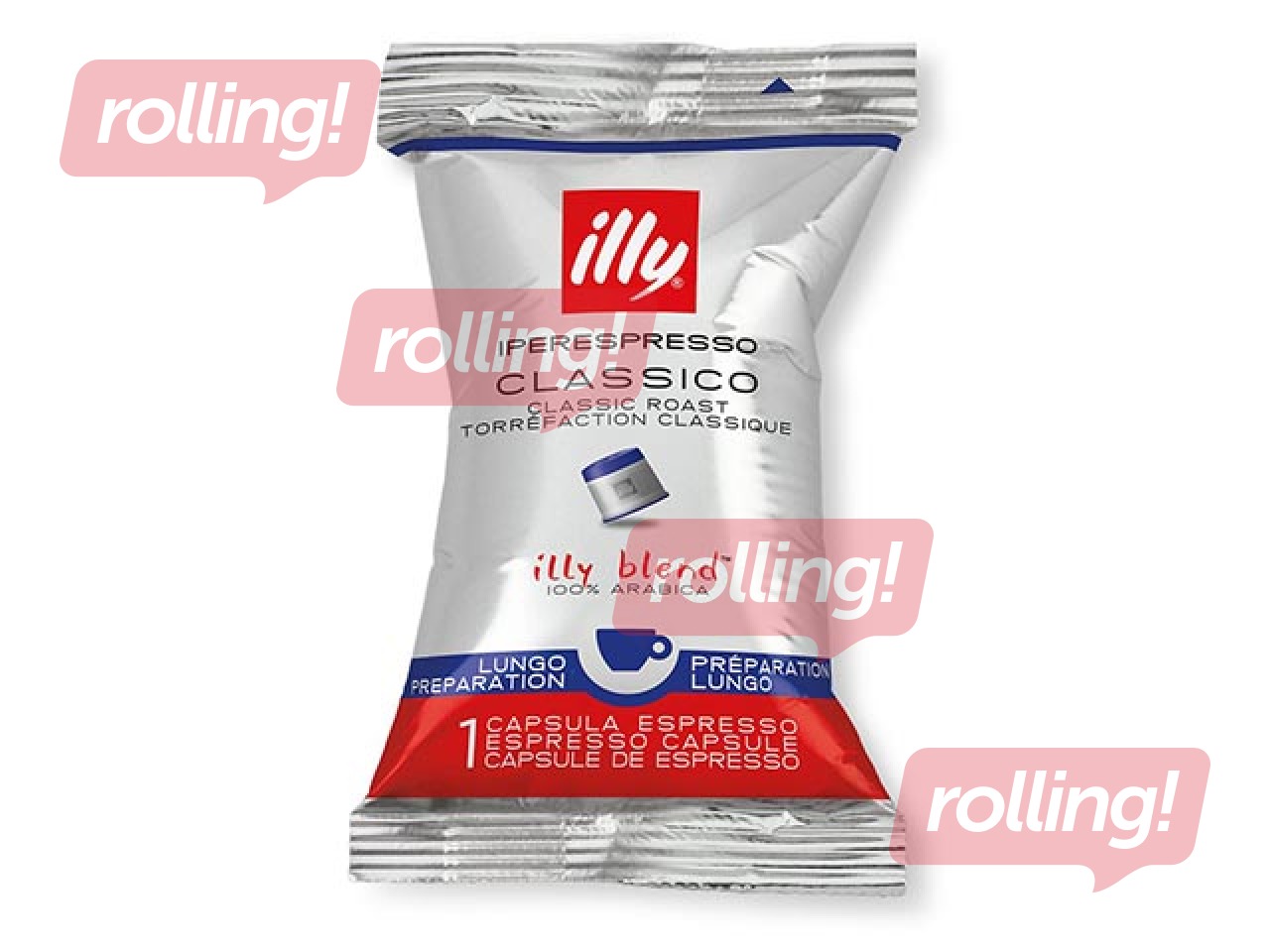 Кофе в капсулах Illy Classico Lungo, IperEspresso, 100шт