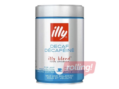 Jahvatatud Illy, Decaffeinated, 250g