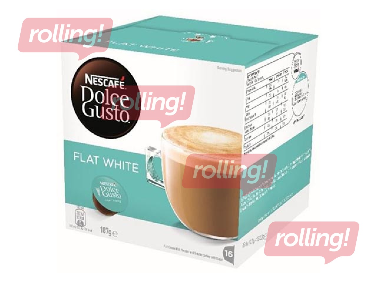 Kohvikapslid Nescafe Flat White, Dolce Gusto, 16tk