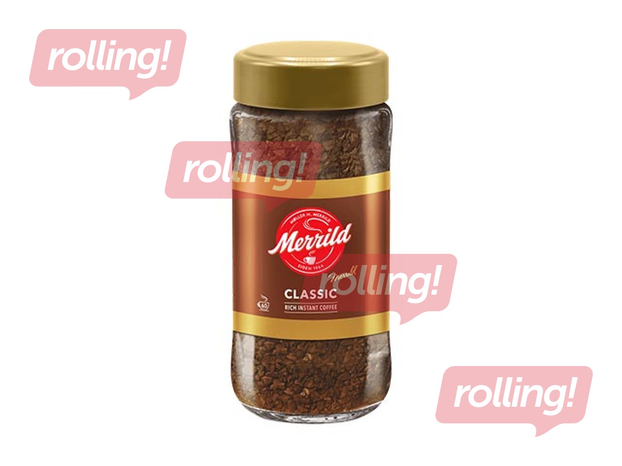 Kafija šķīstošā Merrild Classic, 100g