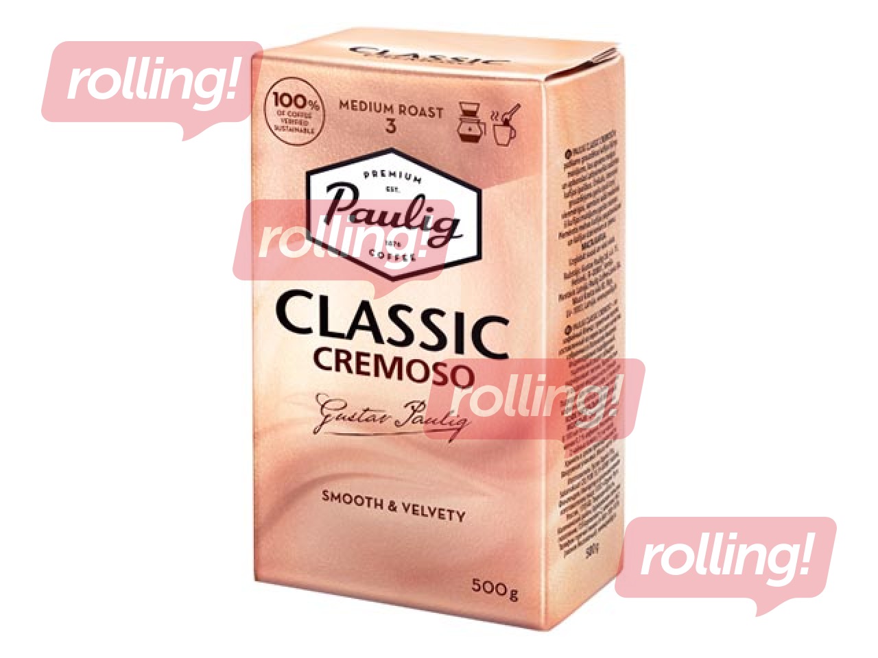 Jahvatatud kohv Paulig Classic Cremoso, 500g