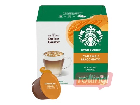 Coffee capsules Starbucks Caramel Macchiato, Dolce Gusto, 12pcs
