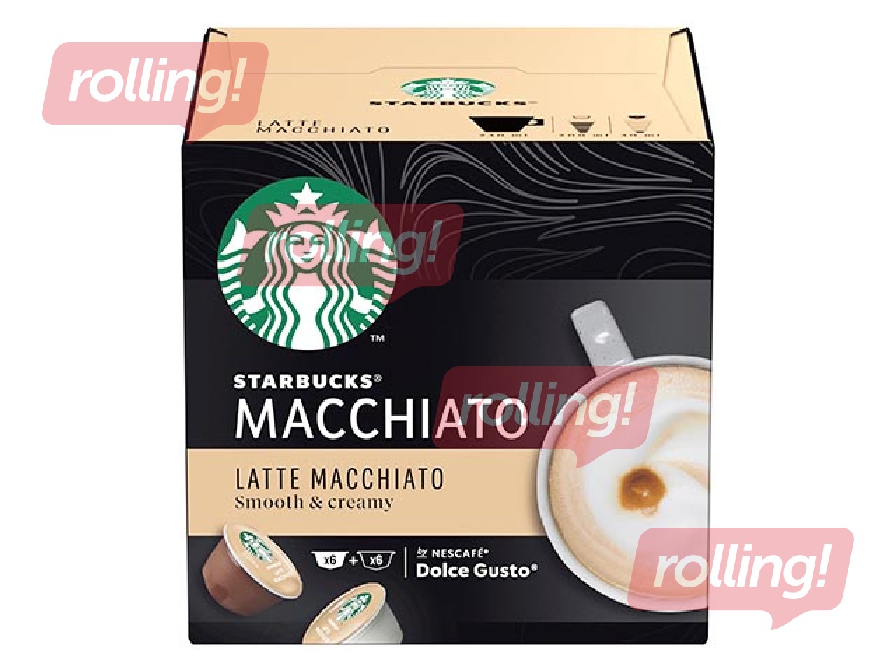 Kohvikapslid Starbucks Latte Macchiato, Dolce Gusto, 12tk