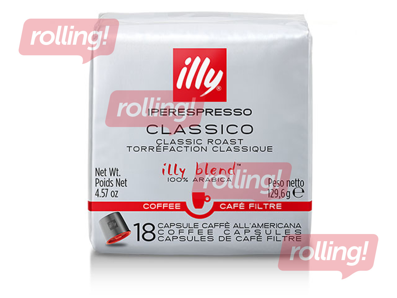 Coffee capsules Illy Classico Filter, IperEspresso,18pcs
