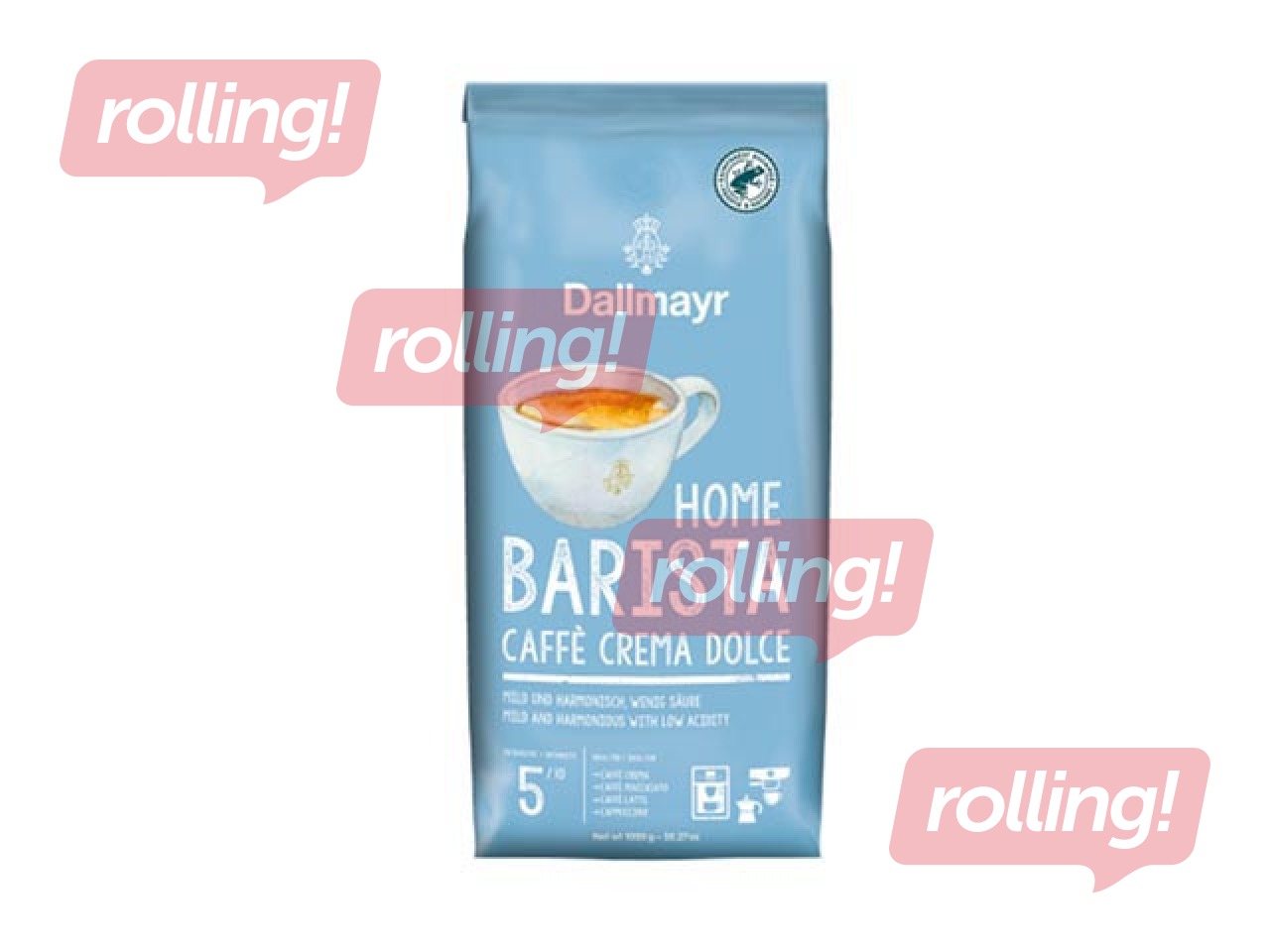 Кофе в зернах Dallmayr Home Barista Caffé Crema Dolce, 1кг