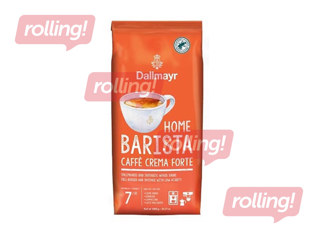 Кофе в зернах Dallmayr Home Barista Caffé Crema Forte, 1кг
