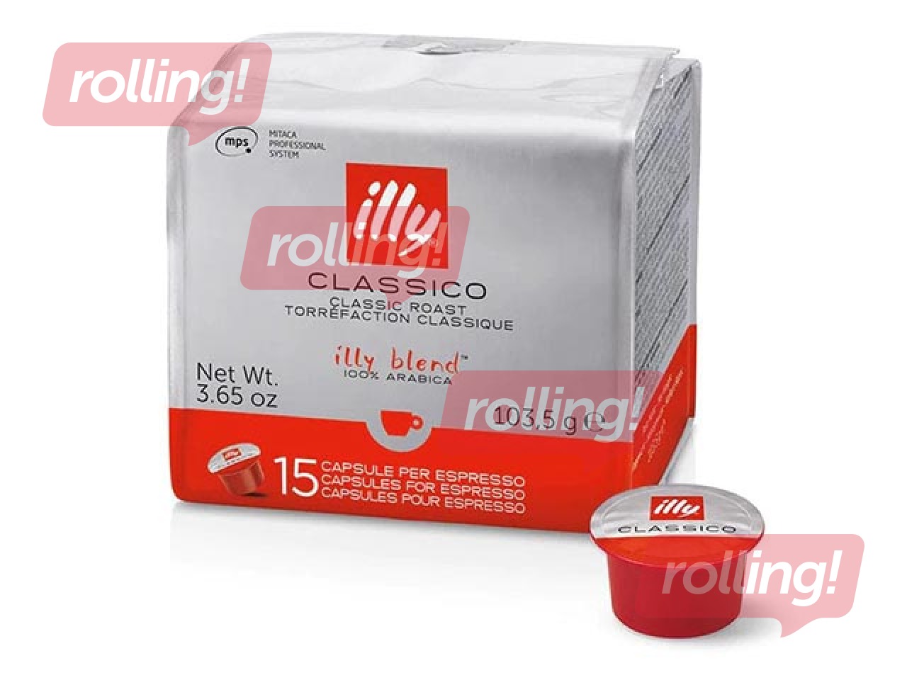 Kohvikapslid Illy Classico, MPS, 15tk