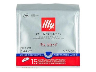 Coffee capsules Illy Classico Lungo, MPS, 15pcs