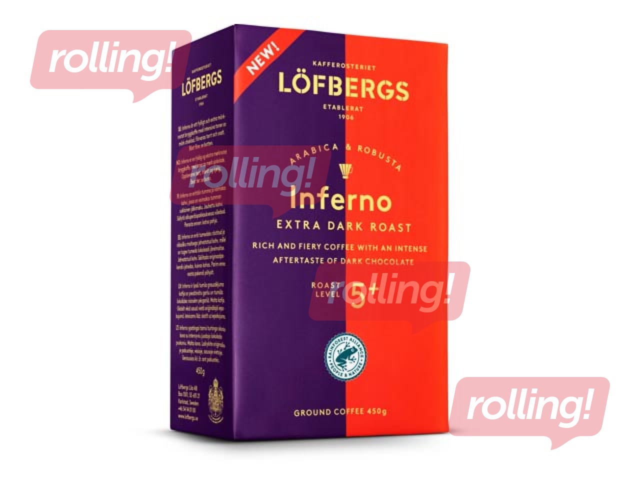 Jahvatatud kohv Löfbergs Inferno, 450g