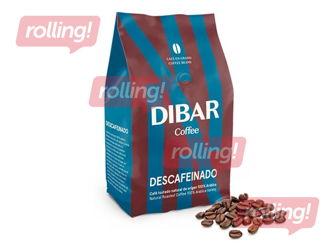 Kafijas pupiņas Dibar Descafeinado, 500g