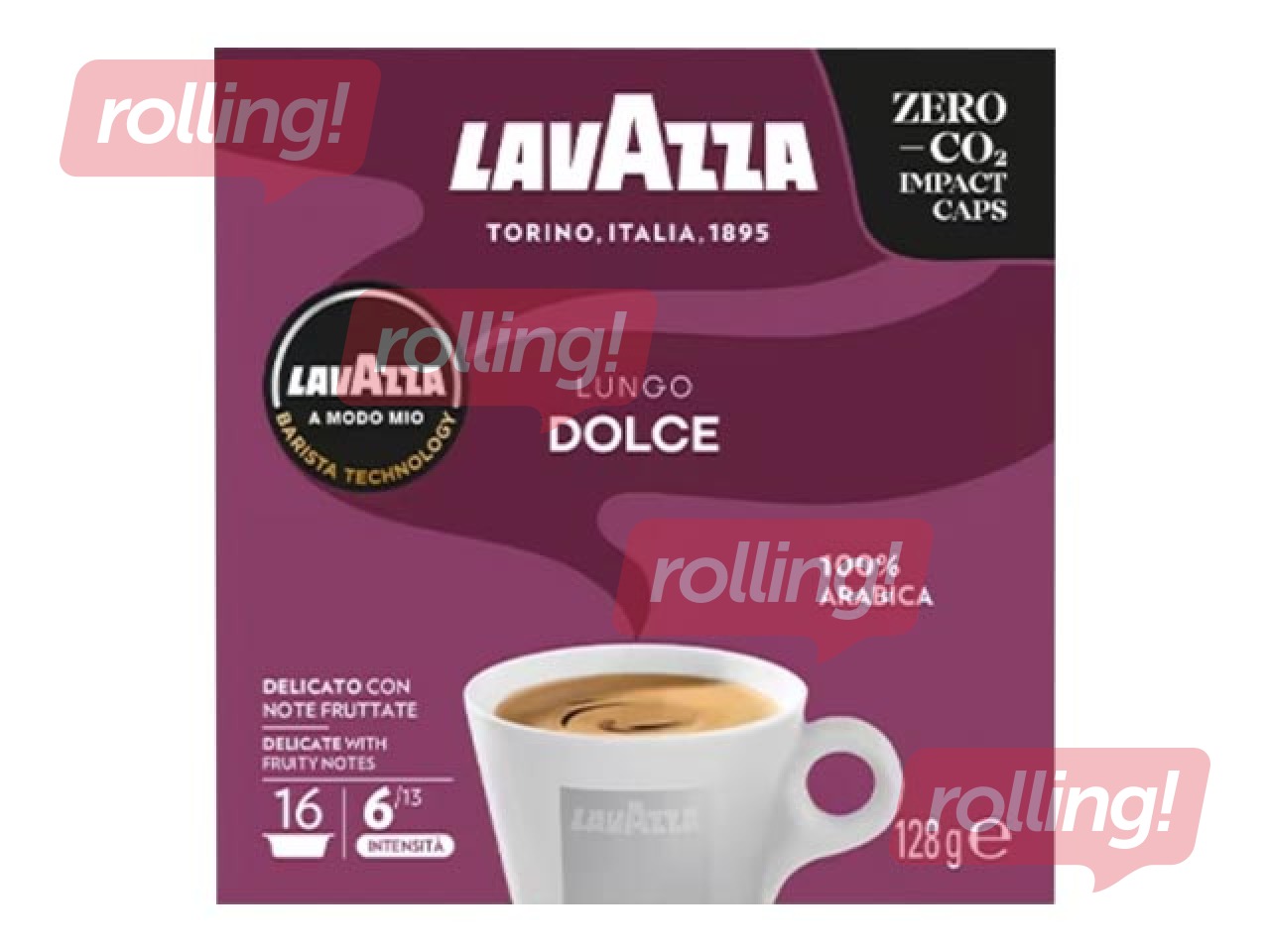 Kohvikapslid Lavazza a Modo Mio Lungo Dolce, 16tk
