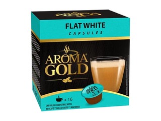 Кофейные капсулы Aroma Gold Flat White, 16шт