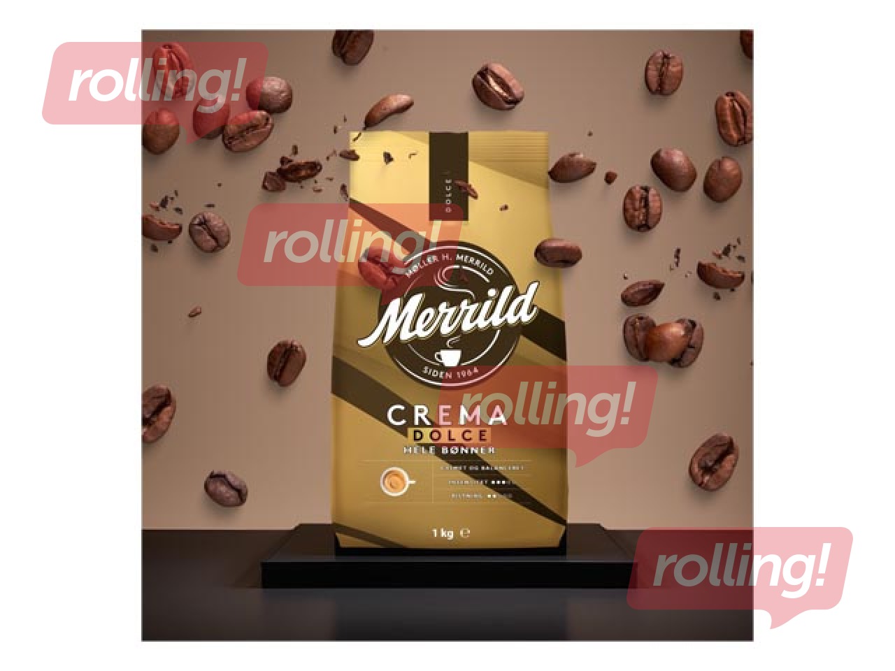 Kohvioad Merrild Crema Dolce, 1kg