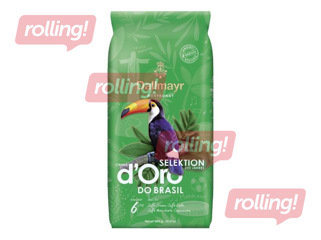 Kohvioad Dallmayr Crema d'Oro Do Brasil, 1kg