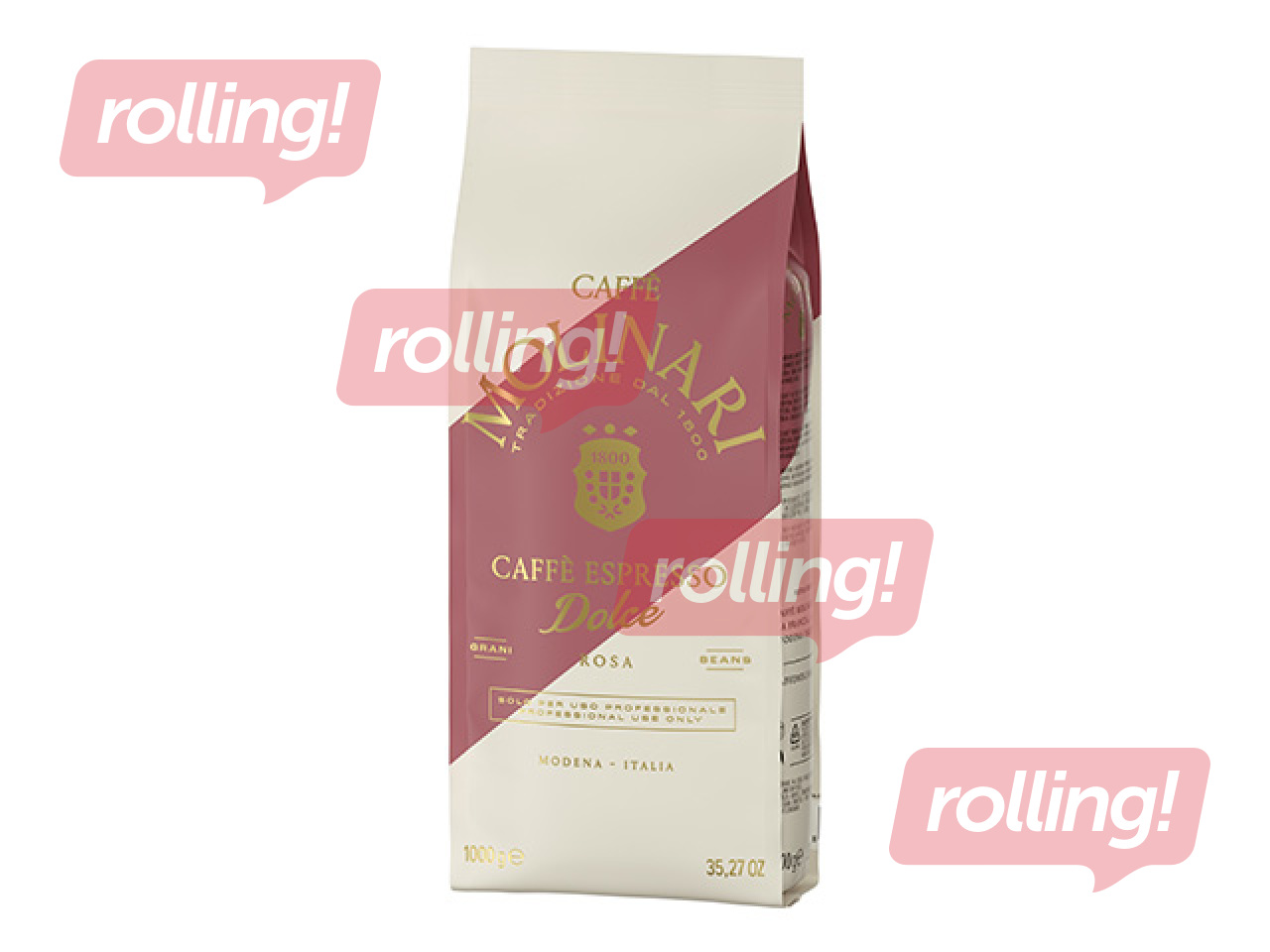 Coffee beans Molinari Dolce Rosa, 1kg