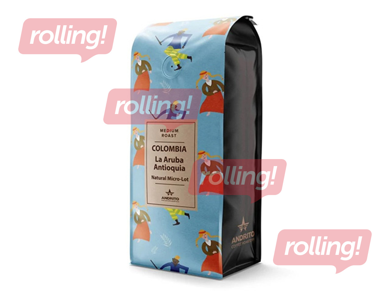 Andrito Columbia La Aruba espresso röstitud kohvioad, 500g