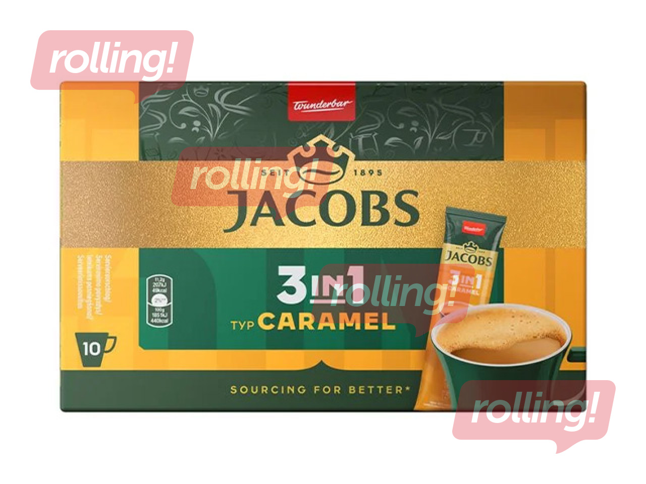 Kohvijook Jacobs 3in1, karamell, 10x11.2g