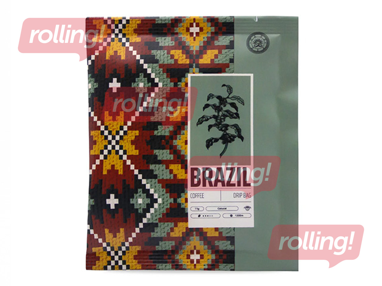 Кофе молотый в дрип-фильтр пакетах Brazil, 11x11g