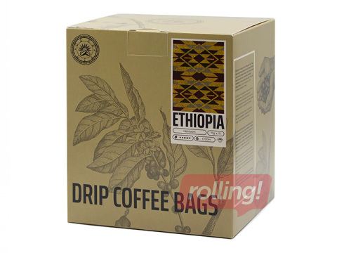 Кофе молотый в дрип-фильтр пакетах Ethiopia, 11x11g