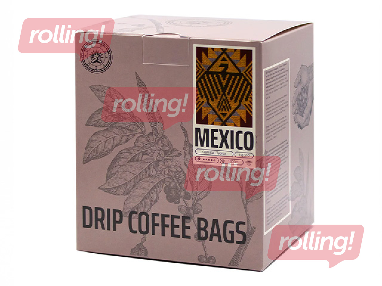 Ground coffee in drip filter bags Mexico, 11x11g