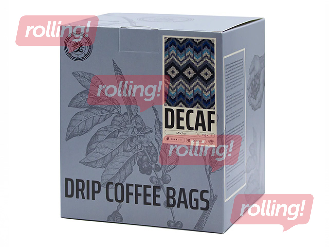 Ground coffee in a drip filter bag Dacafs, 11x11g