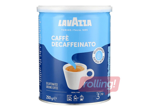 Ground coffee Lavazza Decaffeinato, 250g