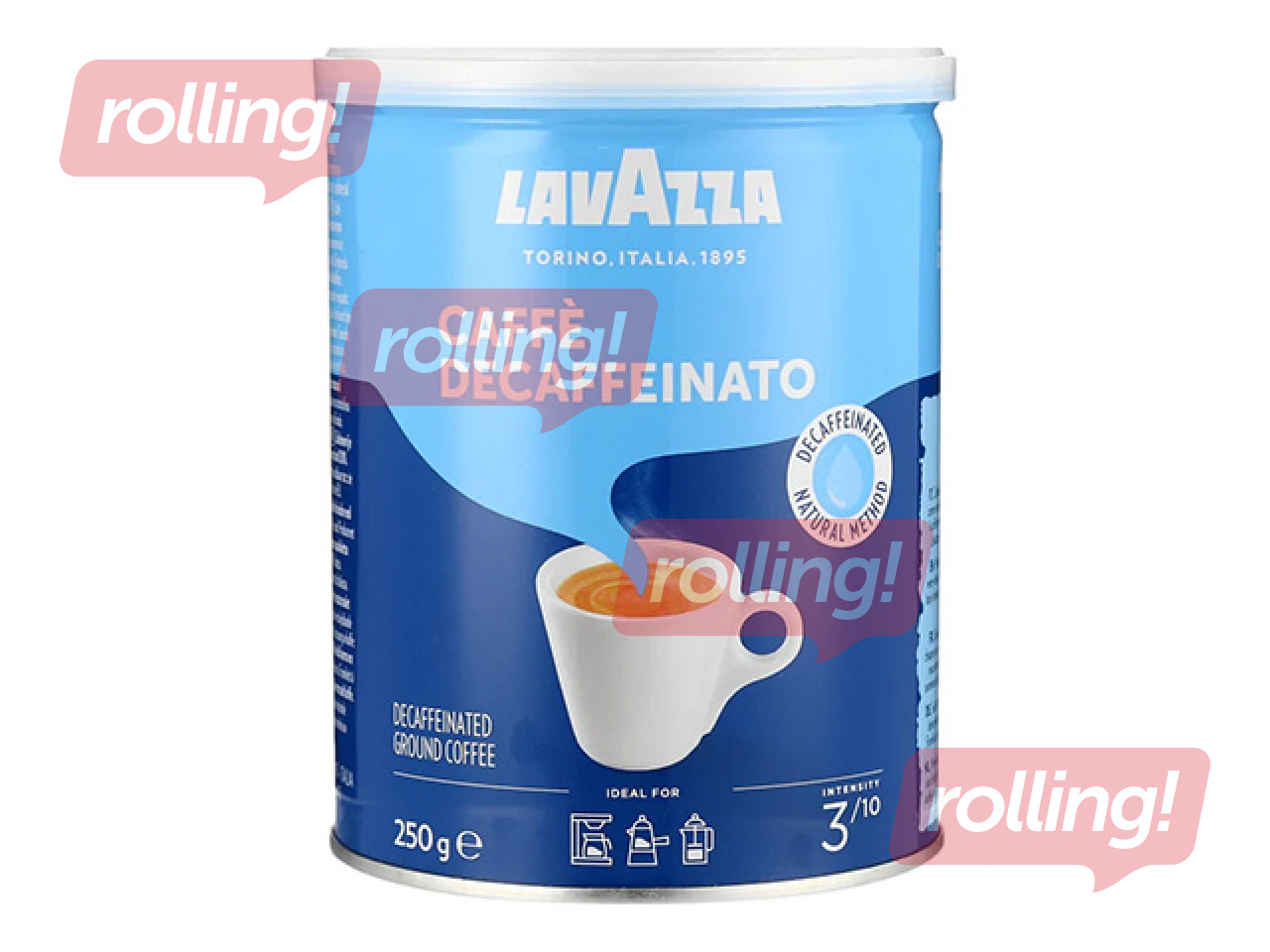 Ground coffee Lavazza Decaffeinato, 250g