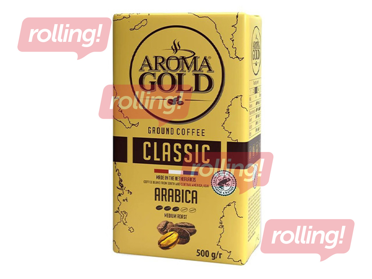 Jahvatatud kohv Aroma Gold Classic, Arabica, 500g