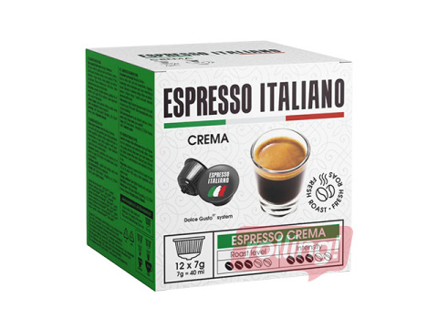 Espresso Italiano crema coffee capsules, 12pcs