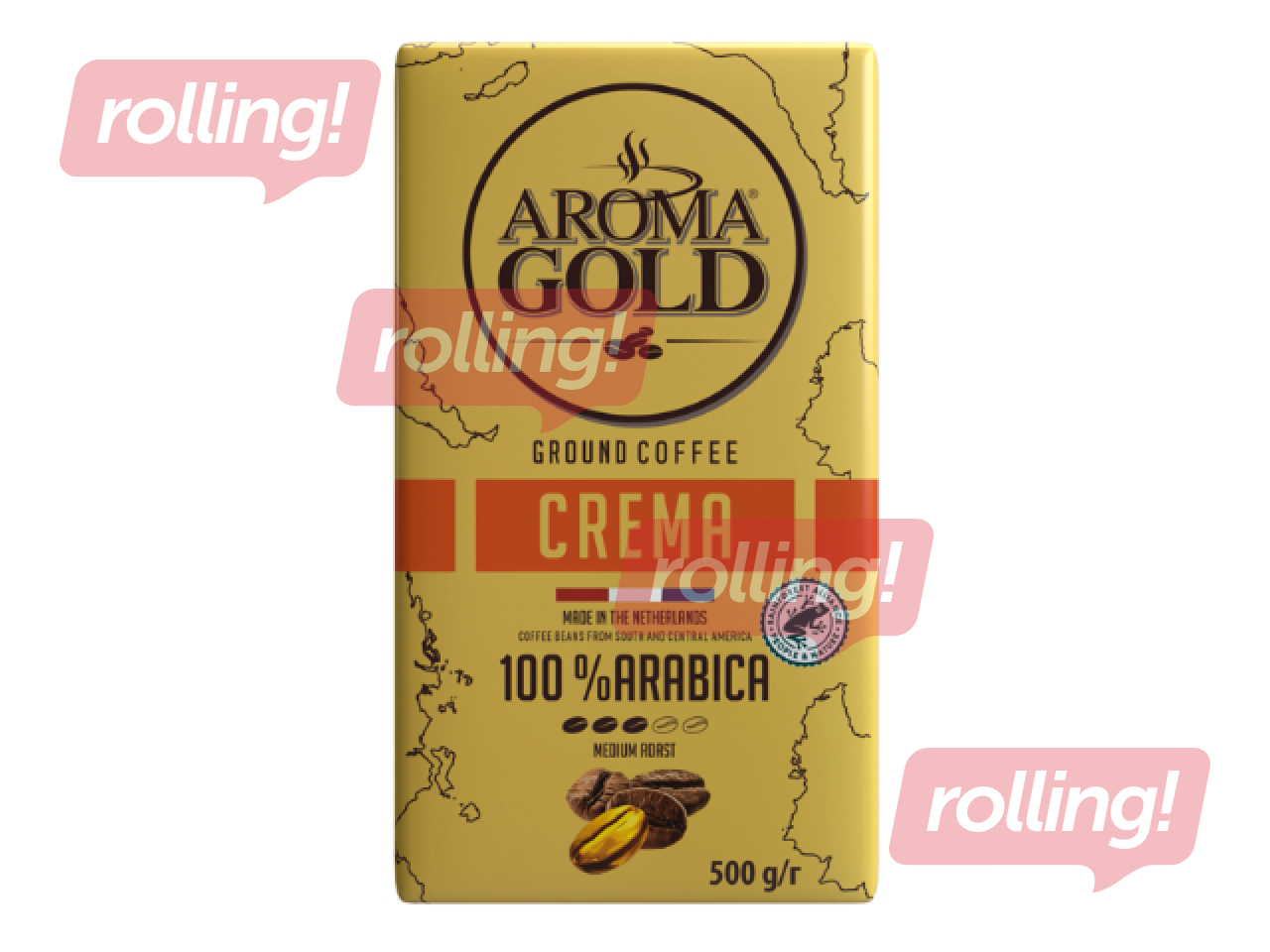 Ground coffee Aroma Gold, Crema, 500g