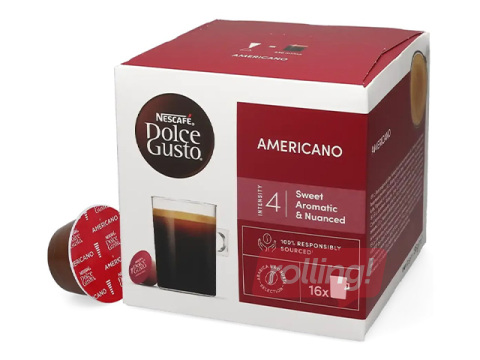 Nescafe Americano coffee capsules, Dolce Gusto, 16pcs