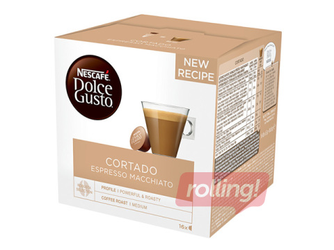 Kohvikapslid Nescafe, Cortado, Dolce Gusto, 16 tk.