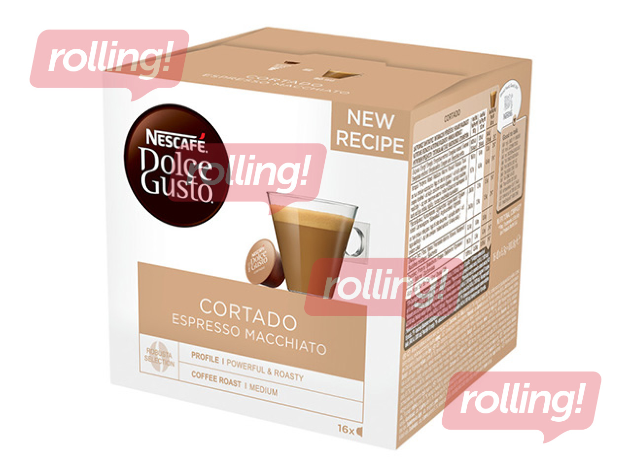 Kohvikapslid Nescafe, Cortado, Dolce Gusto, 16 tk.