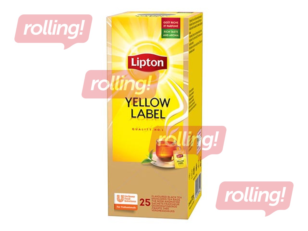 Black tea Lipton, Yellow Label, 25 pac.