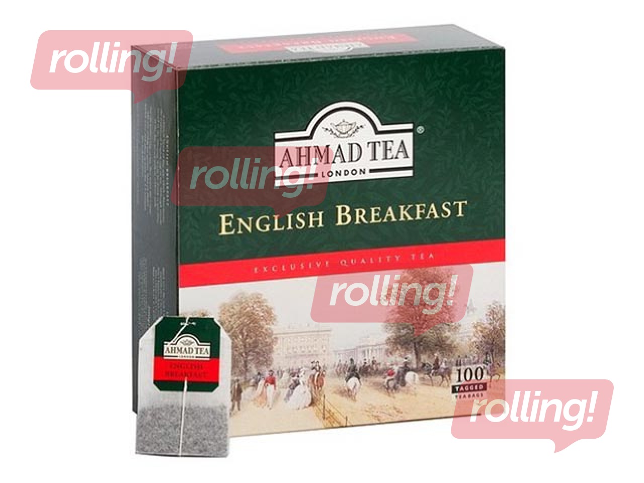 Black tea Ahmad English Breakfast, 100 pac.