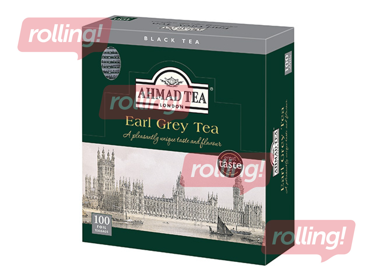 Black tea, Ahmad Earl Grey, 100 Pcs.