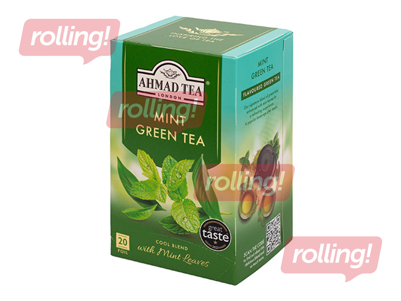 Tea  Ahmad Green Mint, 20 pac.