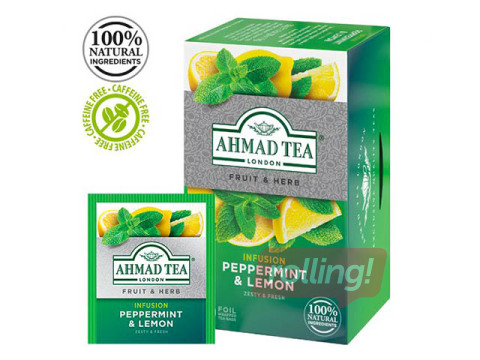 Peppermint and lemon tea Ahmad, 20 pac.