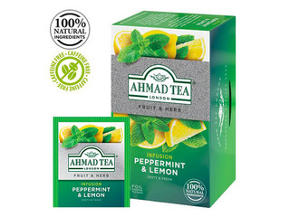 Tēja zāļu Ahmad, piparmētru un citrona, 20 pac.