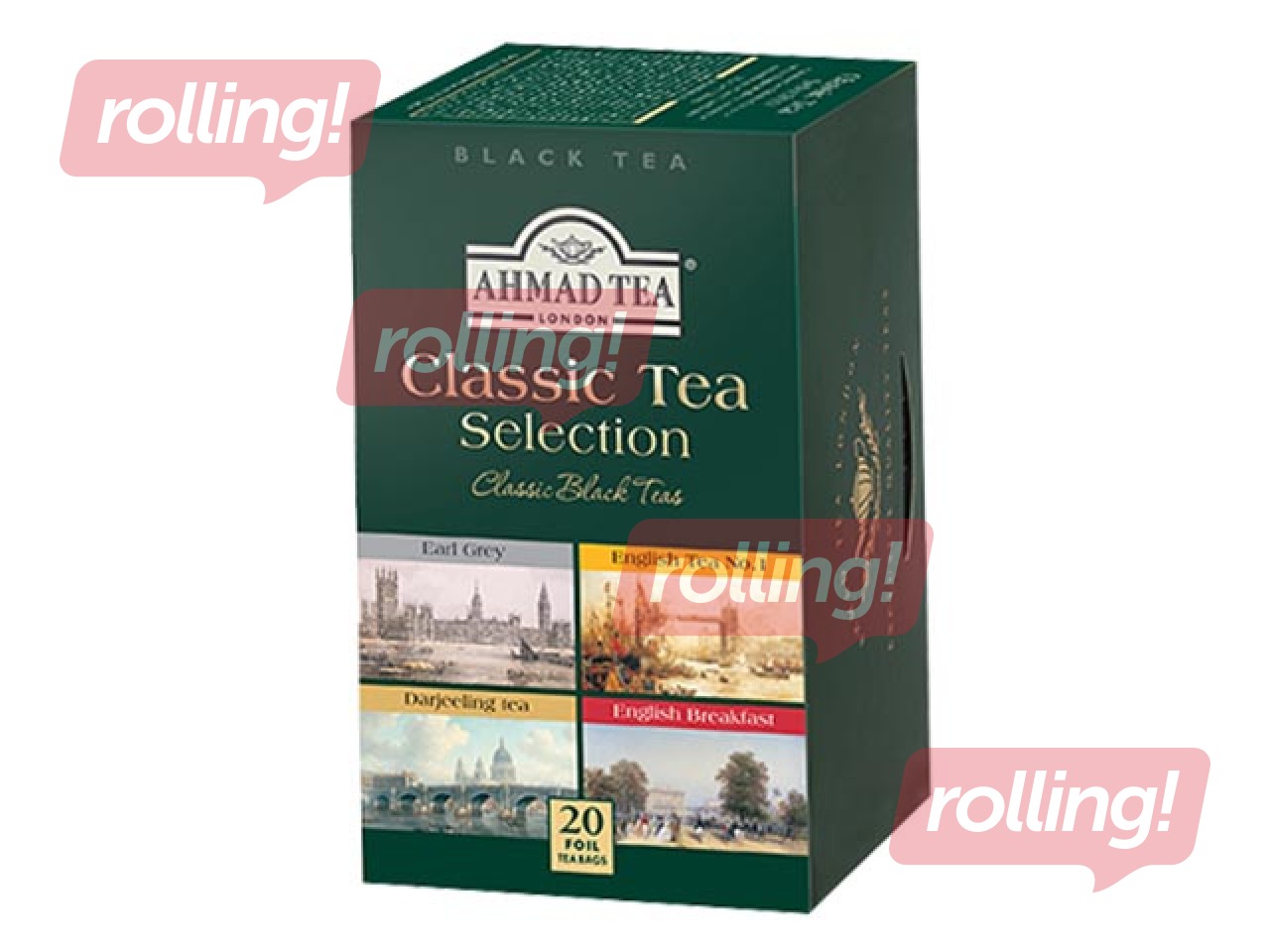 Чай чёрный Ahmad, 4 вида, 20 пакетиков