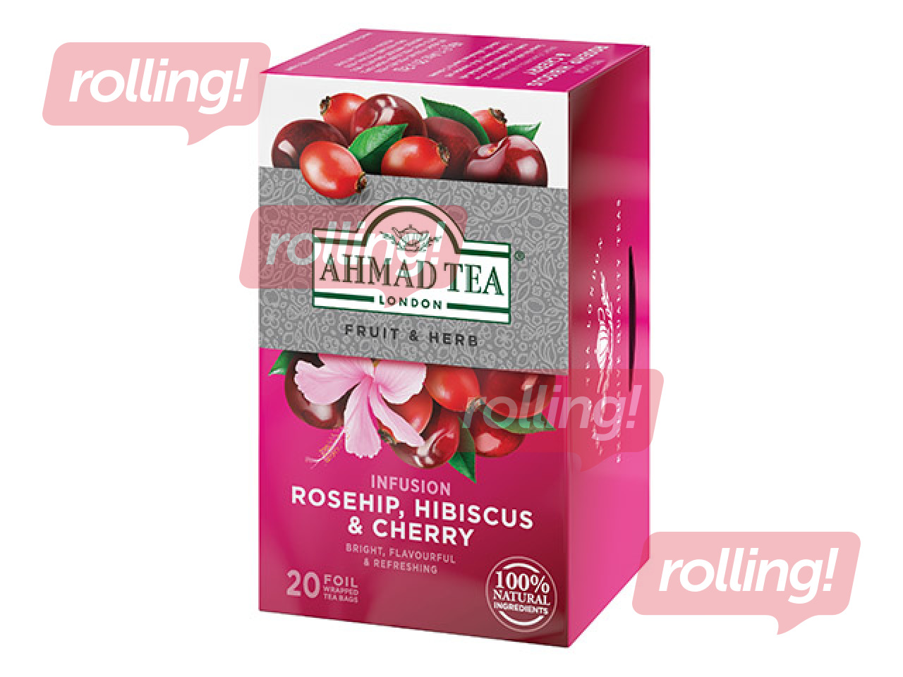 Puuviljatee Ahmad, kirss ja kibuvits, 20 tk/pakis