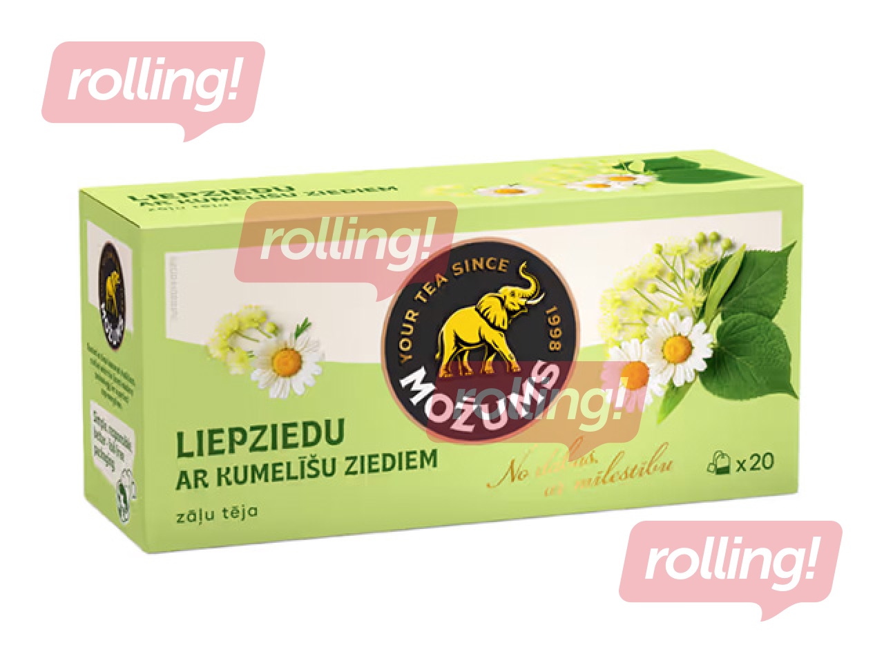 Tēja zāļu Možums, liepziedu ar kumelītēm, 20 pac.