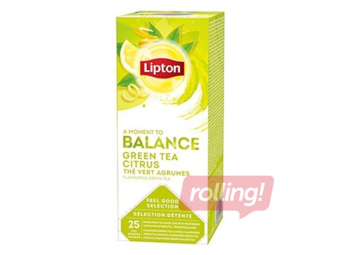 Roheline tee Lipton, tsitrus, 25 tk/pakis. 
